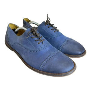Kickers Blue Brogue Flats